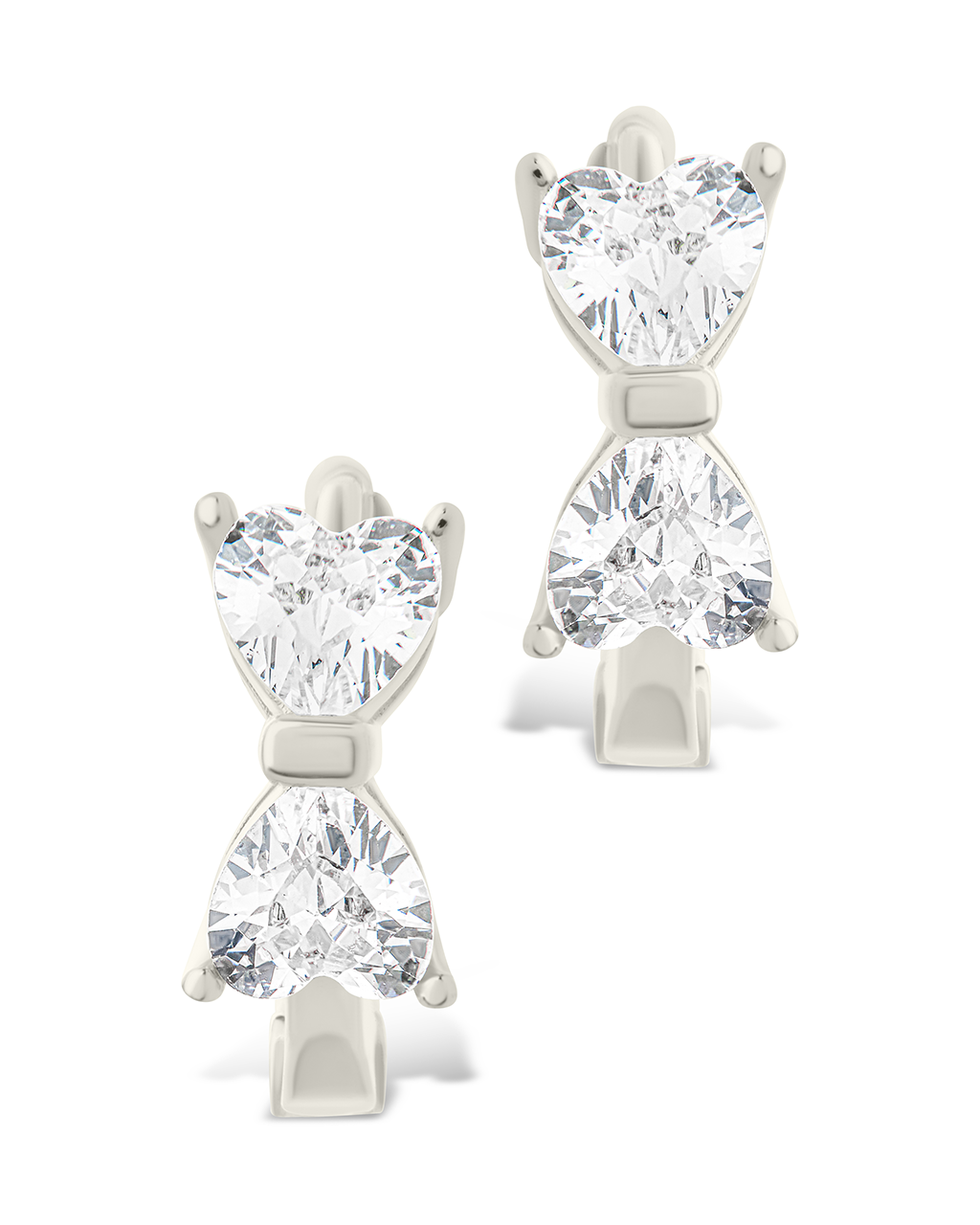 Sterling Silver Ravenna CZ Micro Hoop Earrings