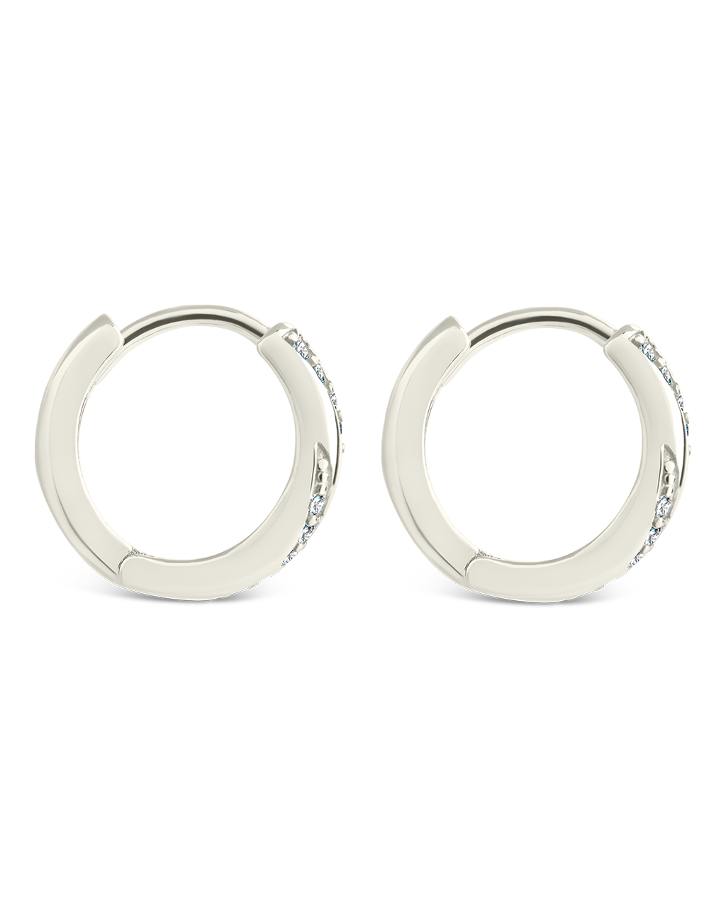 Sterling Silver Adelise Micro Hoops