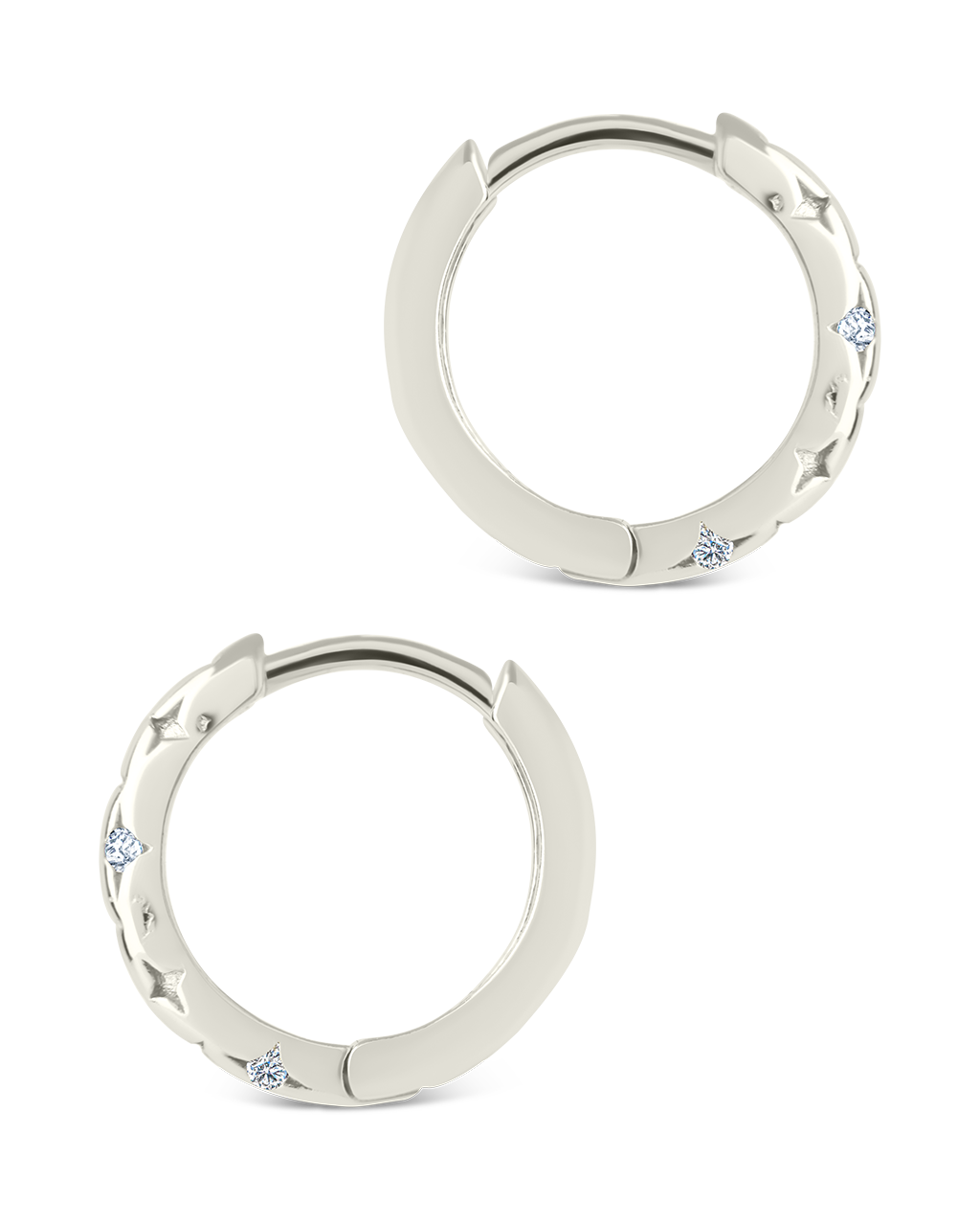 Sterling Silver Blakelyn Micro Hoops