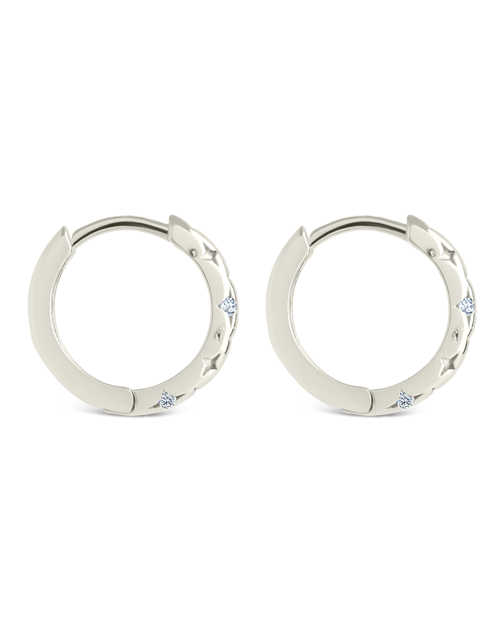 Sterling Silver Blakelyn Micro Hoops