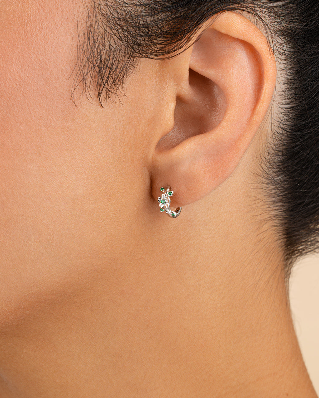 Sterling Silver Cambrie Micro Hoops