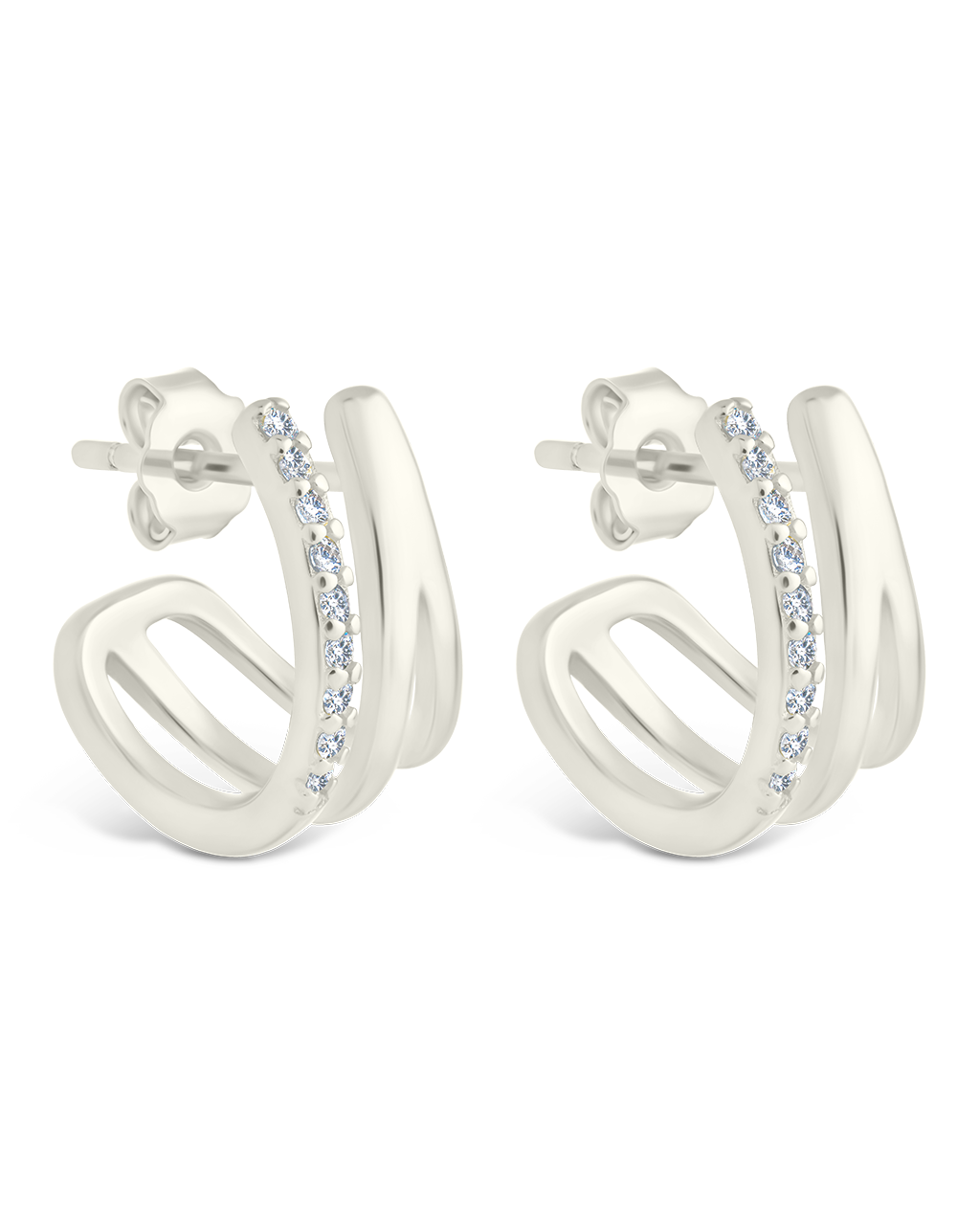 Sterling Silver Harlowe Claw Studs