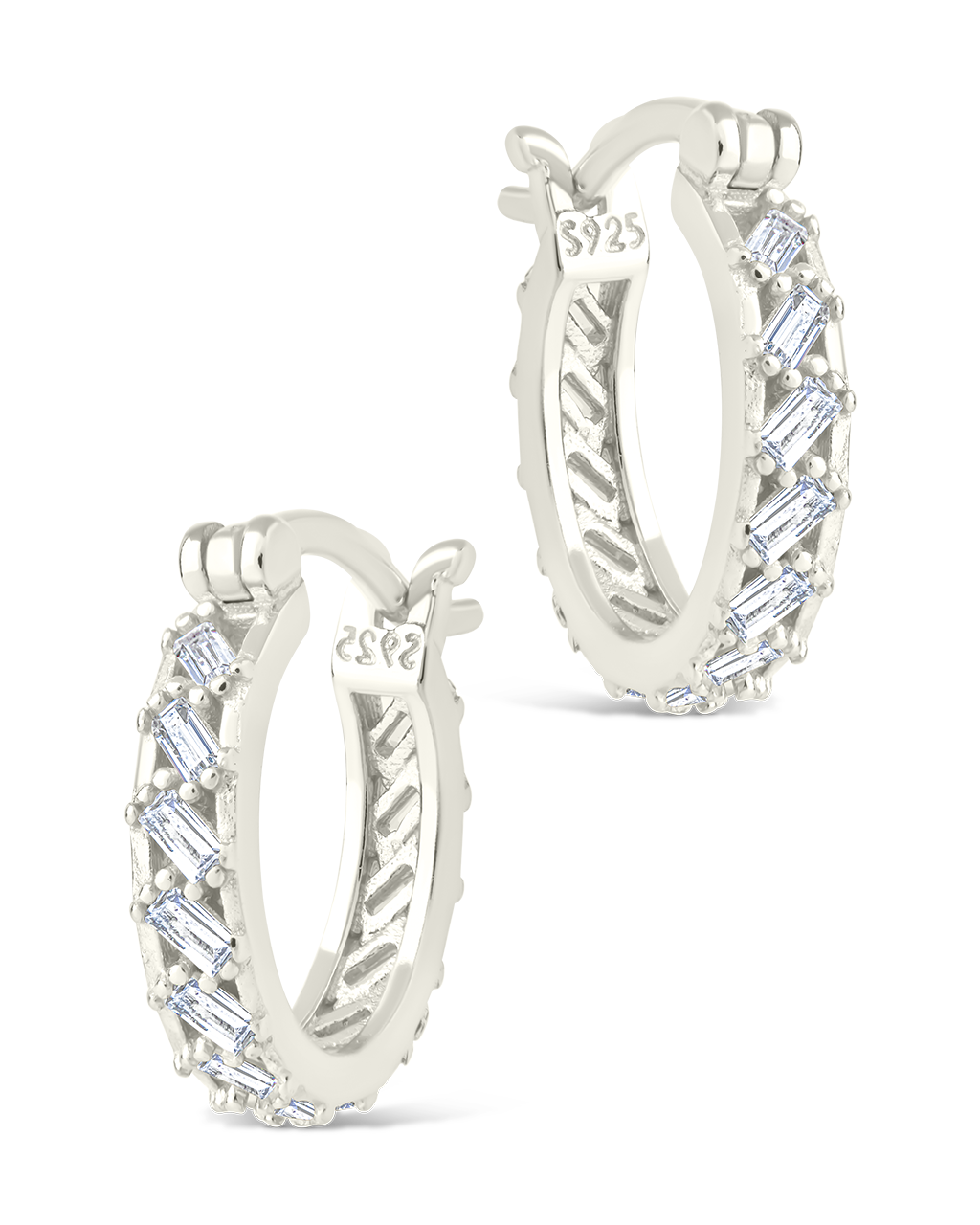 Sterling Silver Norabelle Micro Hoops