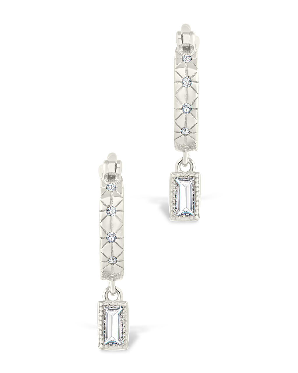 Sterling Silver Oaklyn Micro Hoops