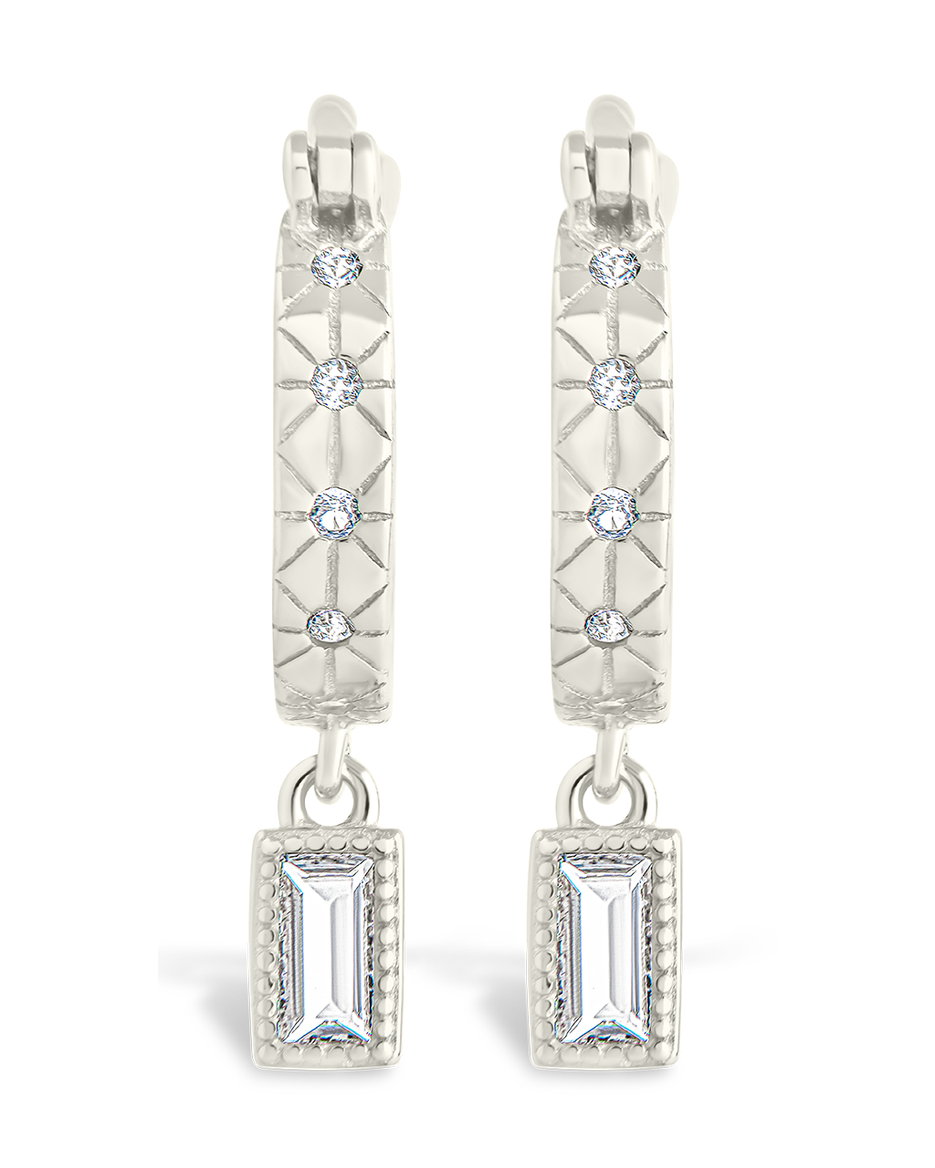 Sterling Silver Oaklyn Micro Hoops