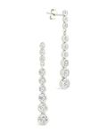 Sterling Silver Ianthe Brilliant Cut CZ Dangle Earrings