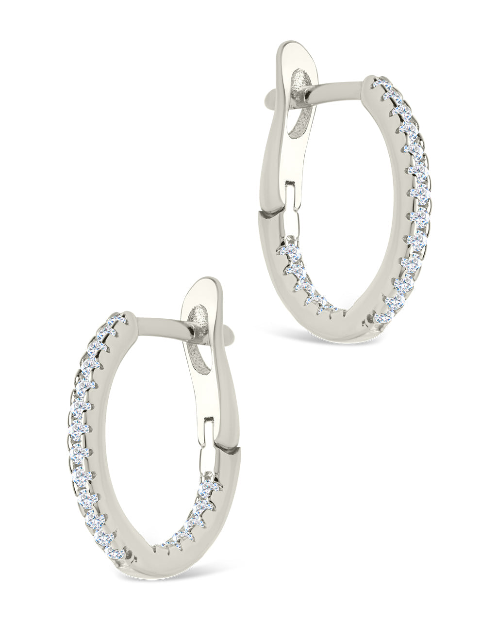Sterling Silver Lilia CZ Infinity Hoops