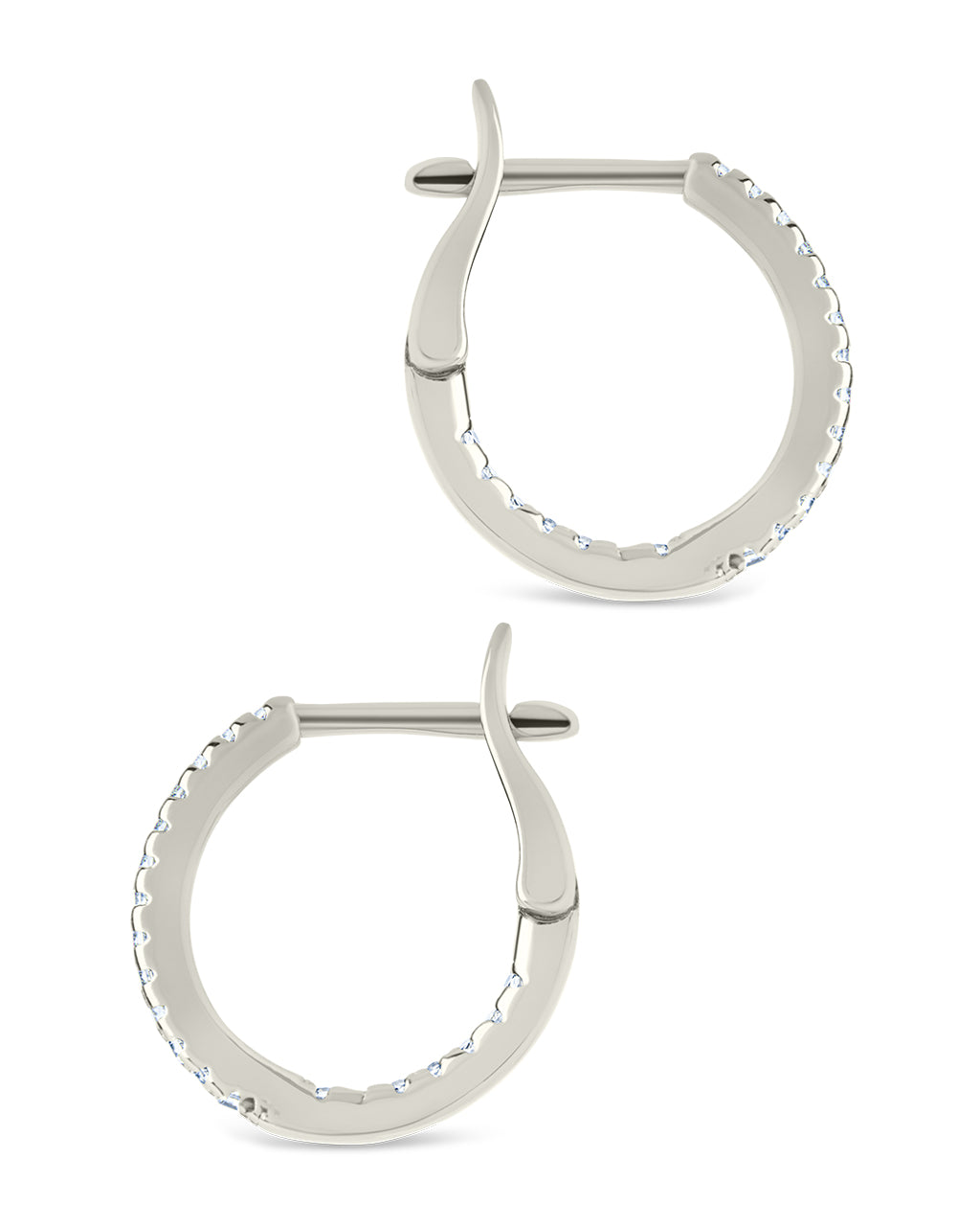 Sterling Silver Lilia CZ Infinity Hoops