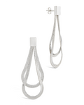 Misty Looped Herringbone Drop Studs