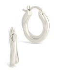Sterling Silver Janice Twisted Hoop Earrings