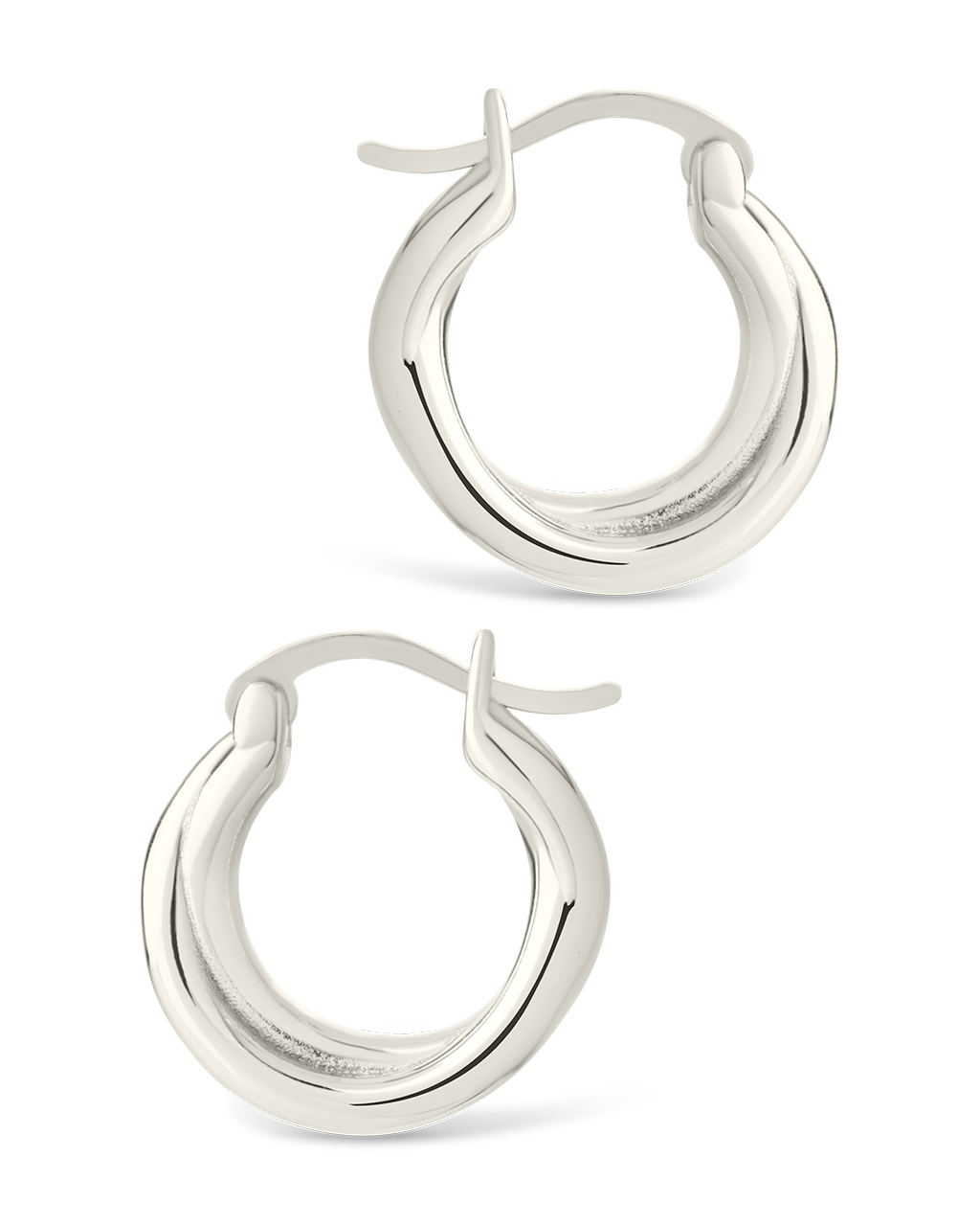 Sterling Silver Janice Twisted Hoop Earrings