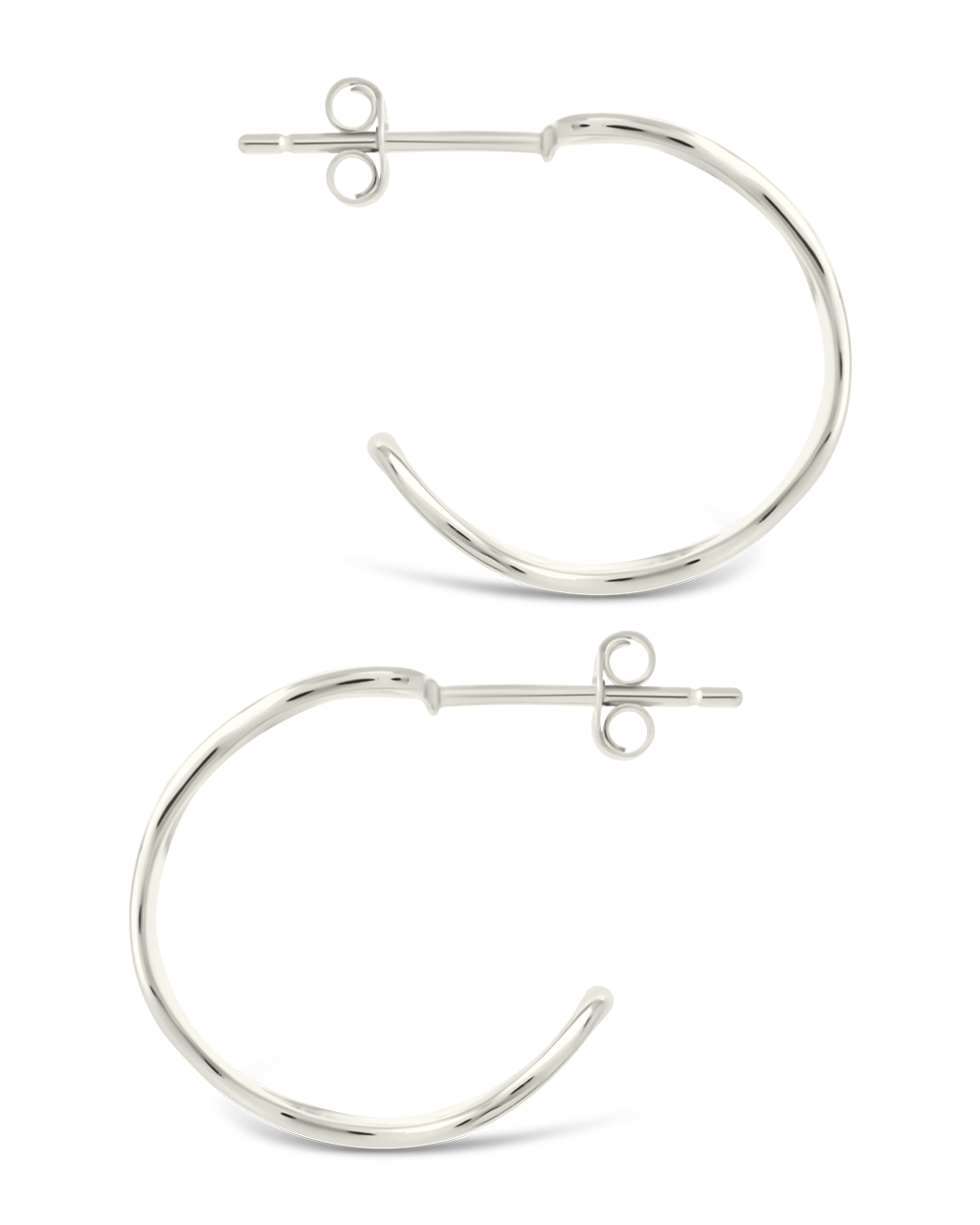 Sterling Silver Ashton Textured Stud Earrings