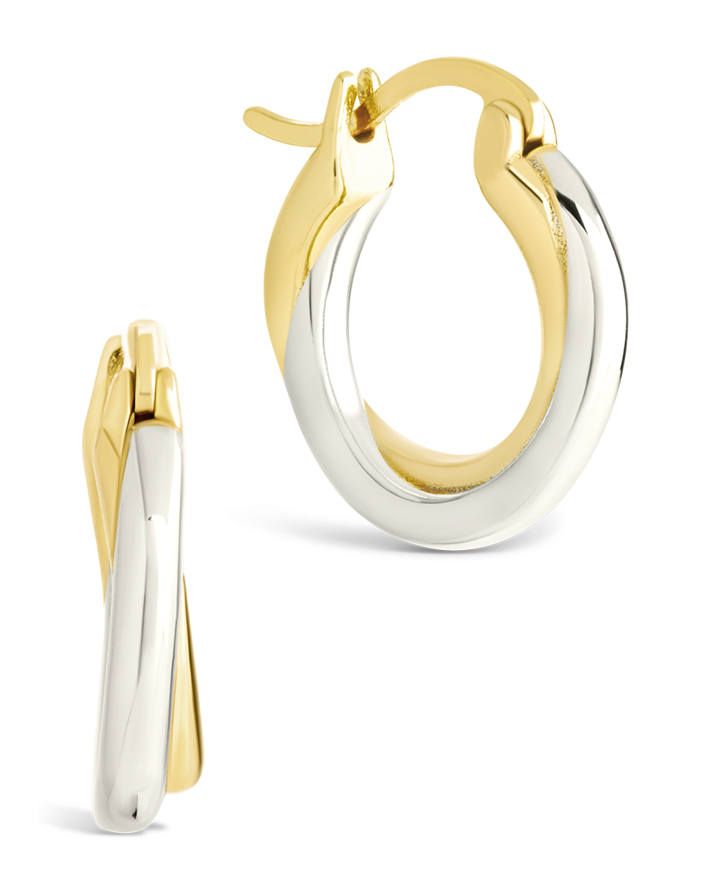 Sterling Silver Janice Twisted Hoop Earrings