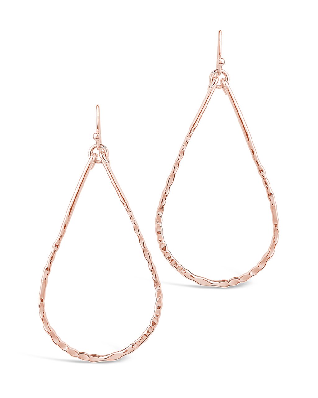 Hammered Teardrop Dangle Earring