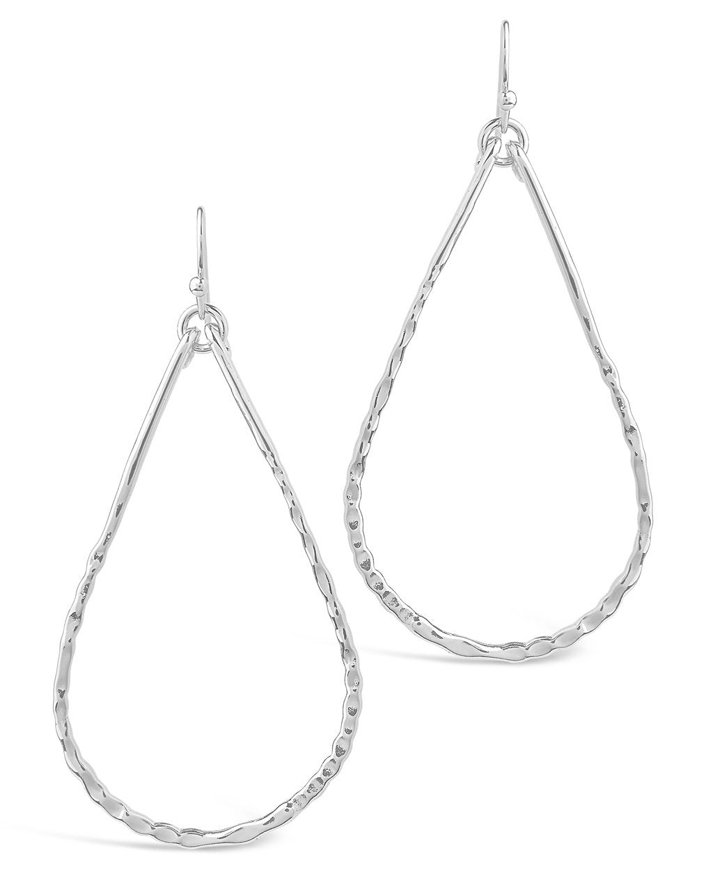 Hammered Teardrop Dangle Earring