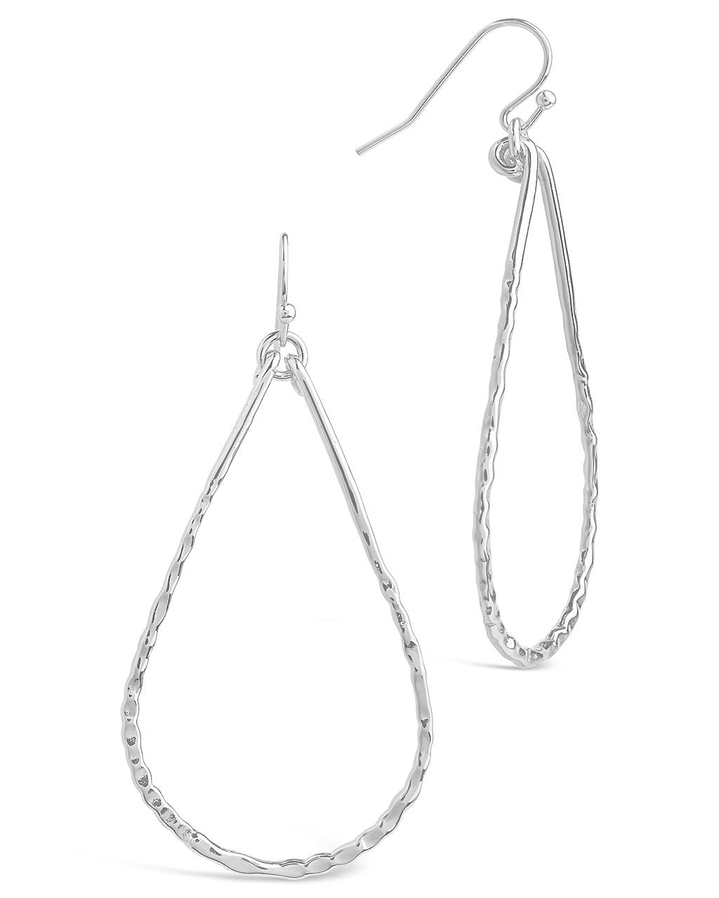 Hammered Teardrop Dangle Earring