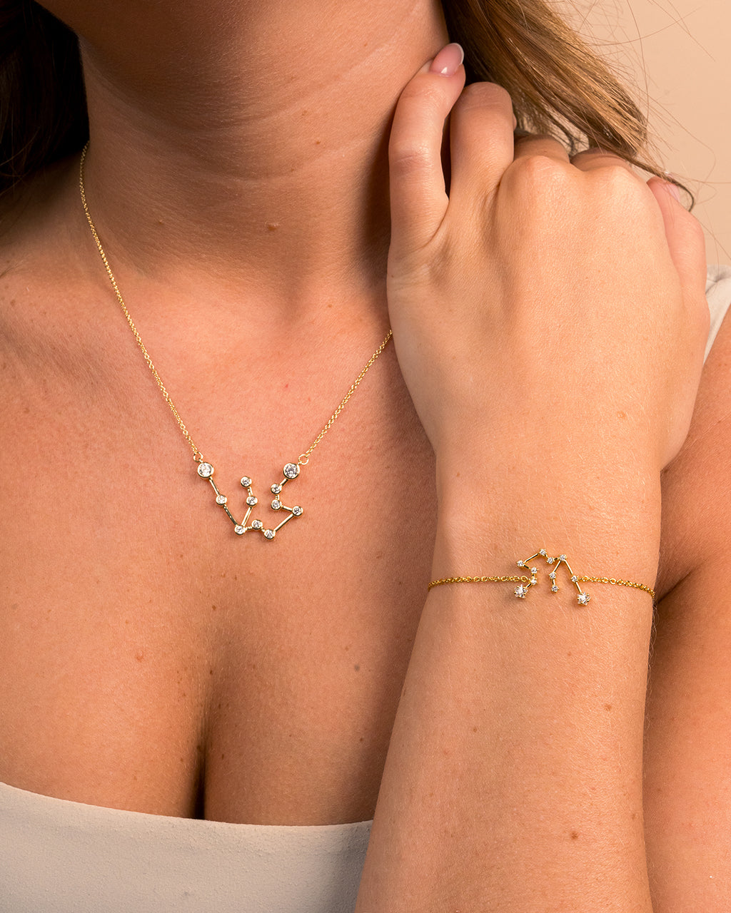 'When Stars Align' Constellation Necklace and Bracelet Set