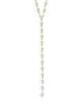 Tasha CZ Stationed Heart Lariat Necklace