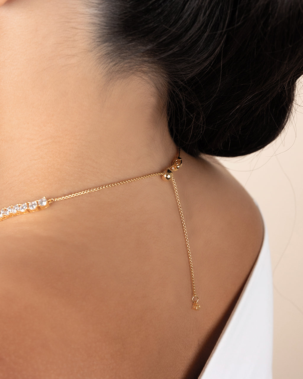 Jadon Adjustable CZ Tennis Necklace