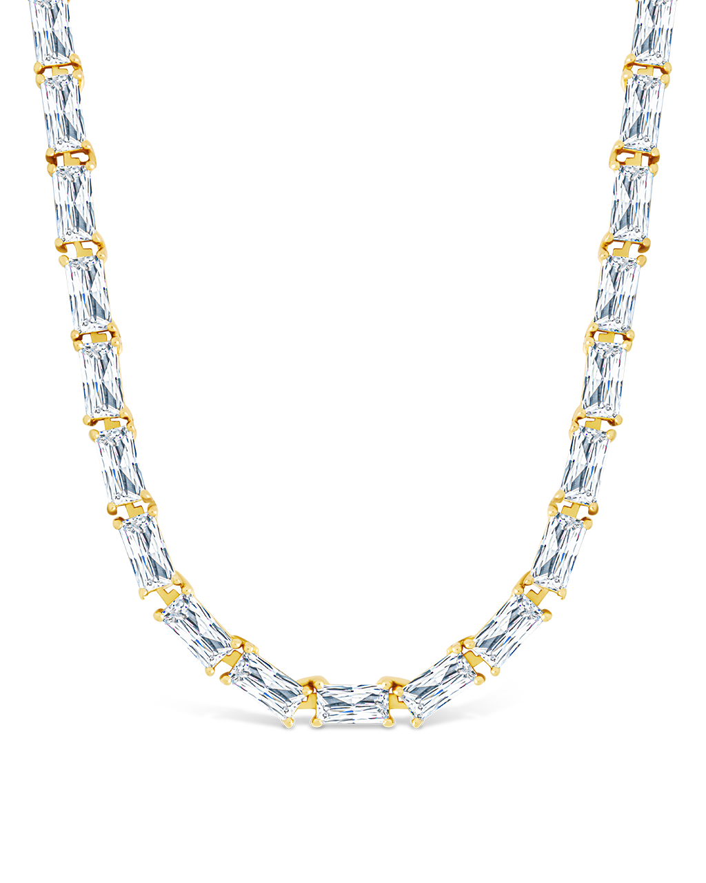 Blanche Adjustable CZ Tennis Necklace