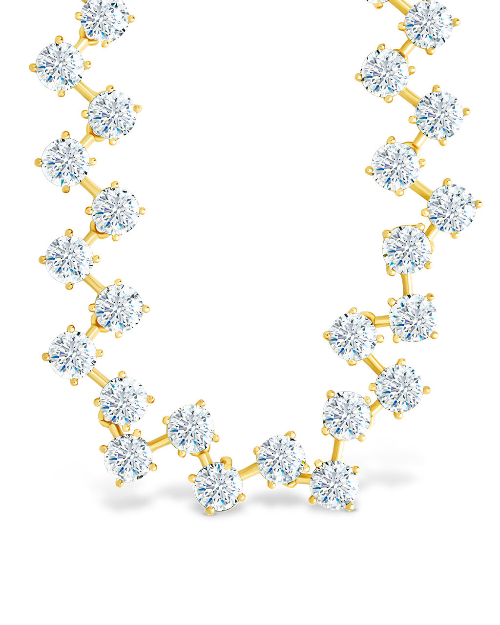 Carson Adjustable CZ Tennis Bolo Necklace