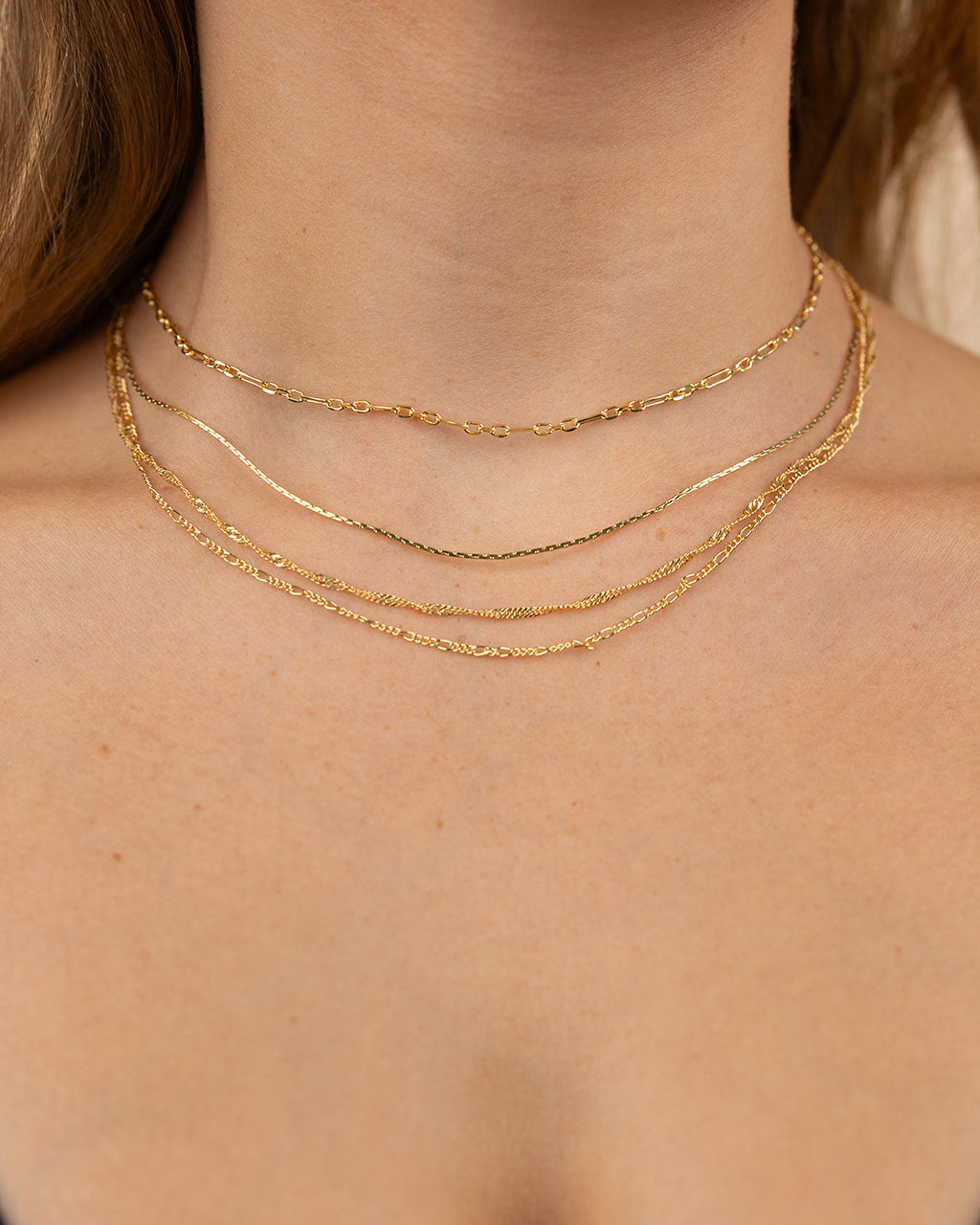 Multi Chain Layered Necklace
