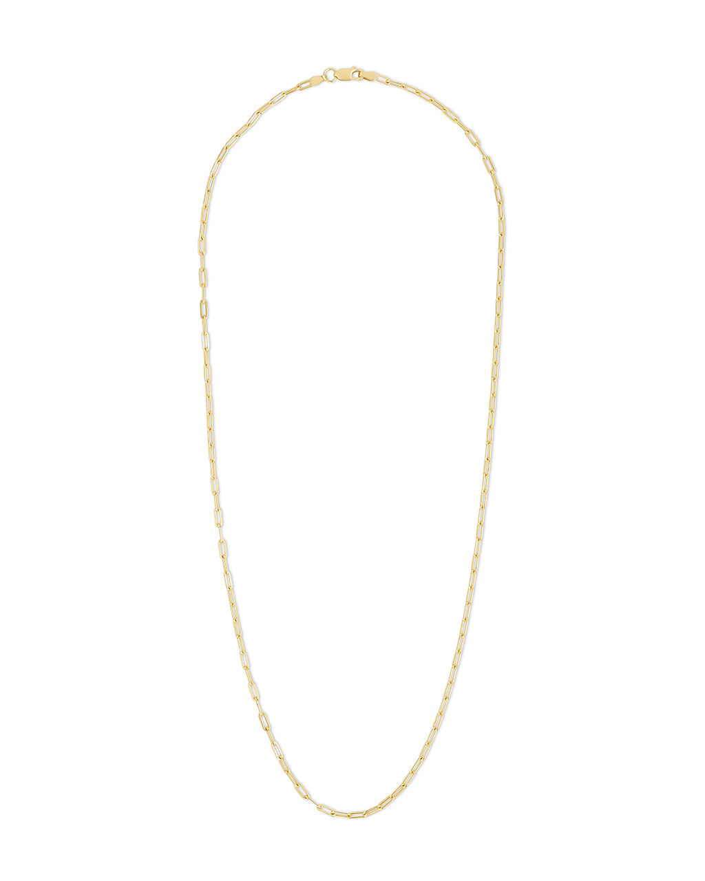 Sterling Silver Paperclip Chain Necklace