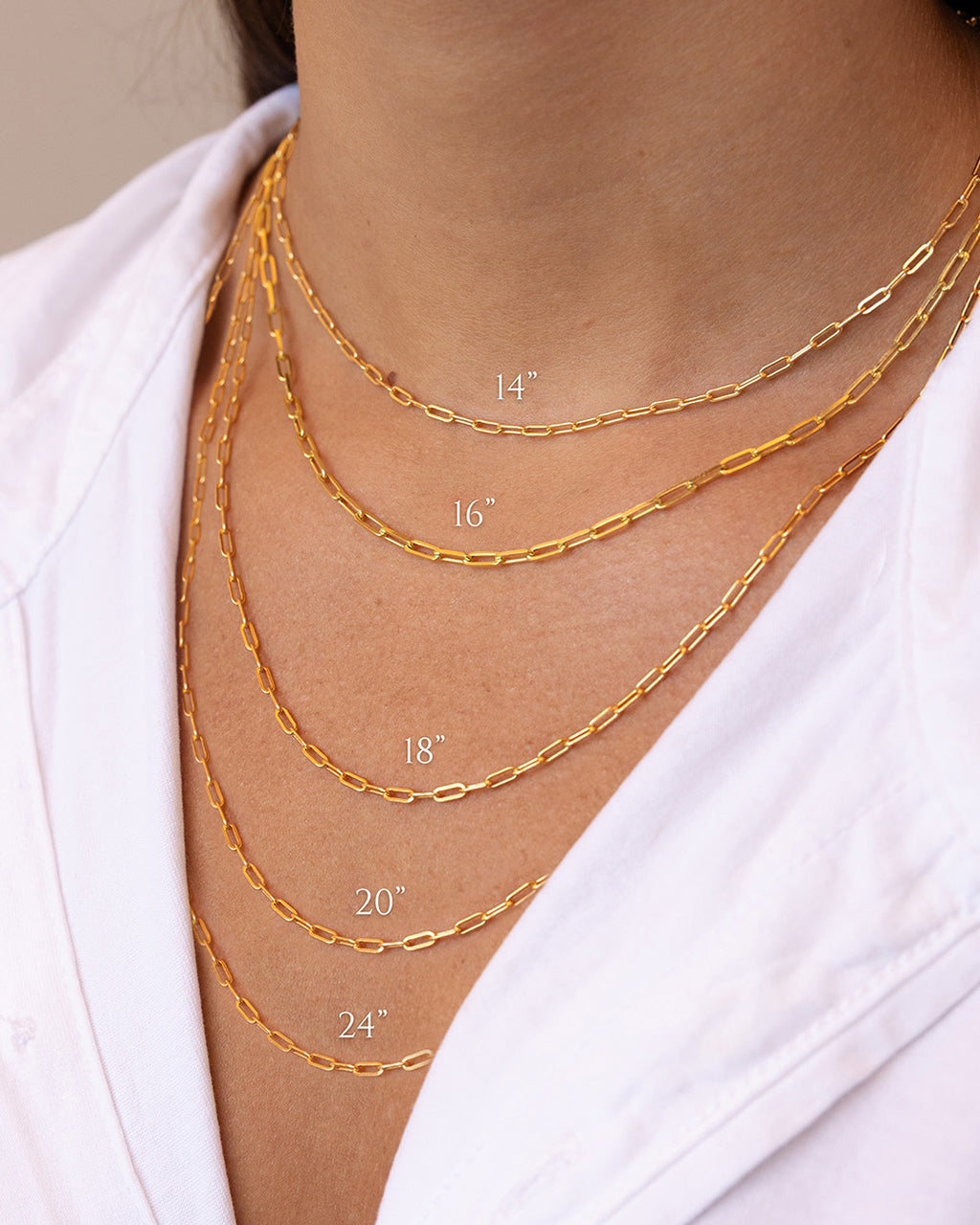 Sterling Silver Paperclip Chain Necklace