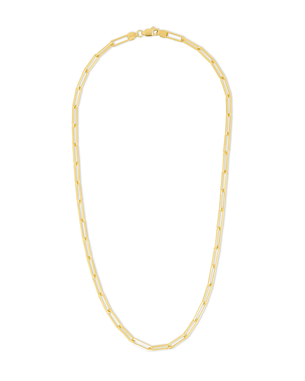 Sterling Silver Paperclip Chain Necklace