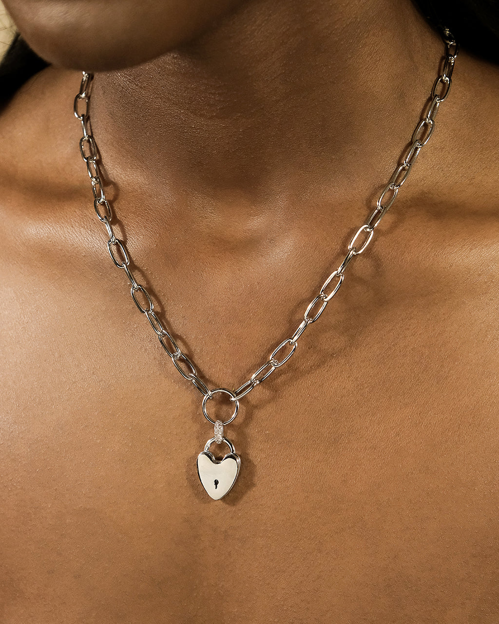 Mirren Heart Padlock Necklace