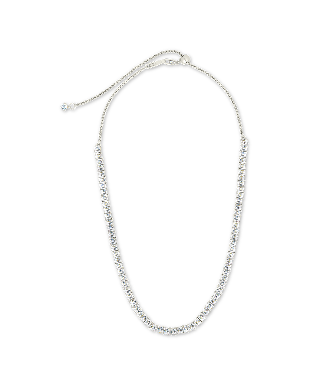 Brette Adjustable CZ Tennis Necklace