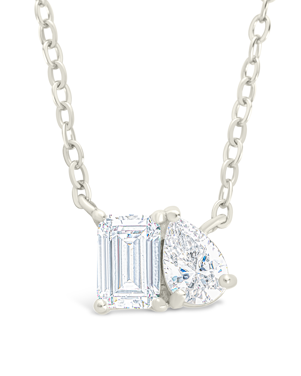 Sterling Silver Guinevere CZ Necklace
