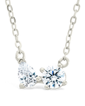 Sterling Silver Carolyn CZ Necklace