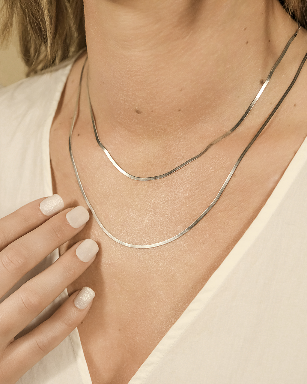 Sterling Silver Herringbone Chain