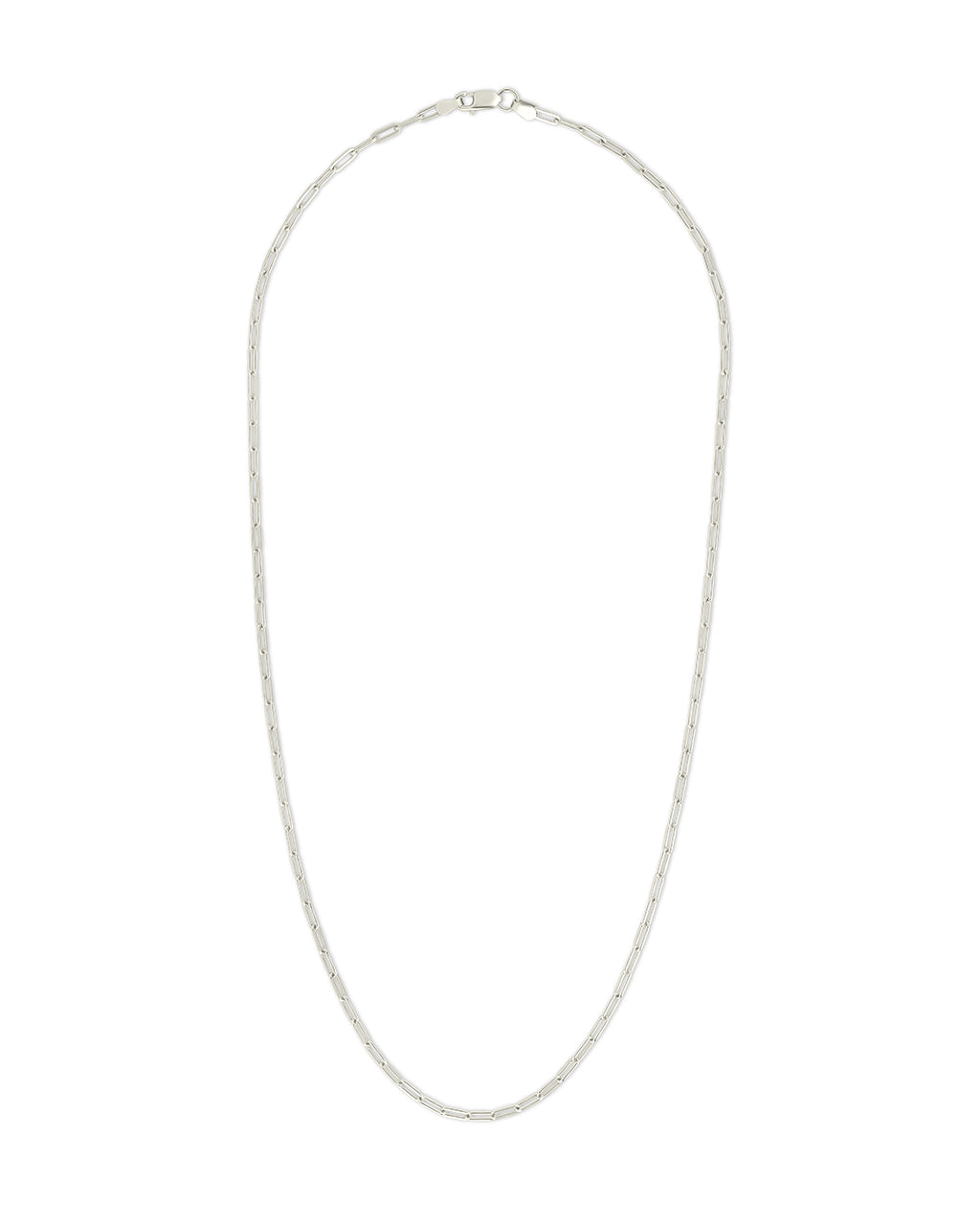 Sterling Silver Paperclip Chain Necklace