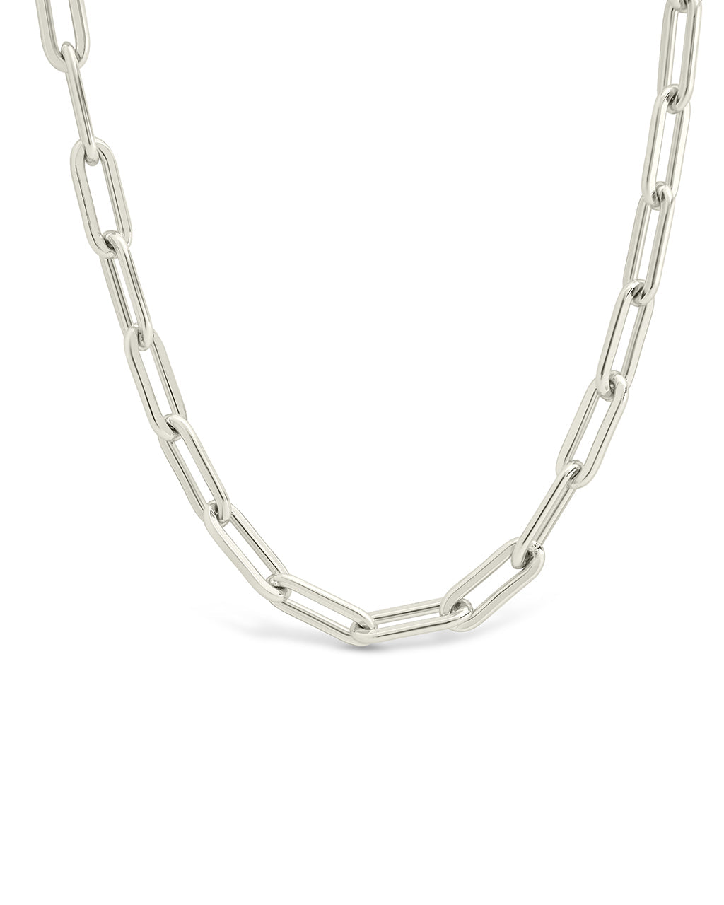 Sterling Silver Paperclip Chain Necklace