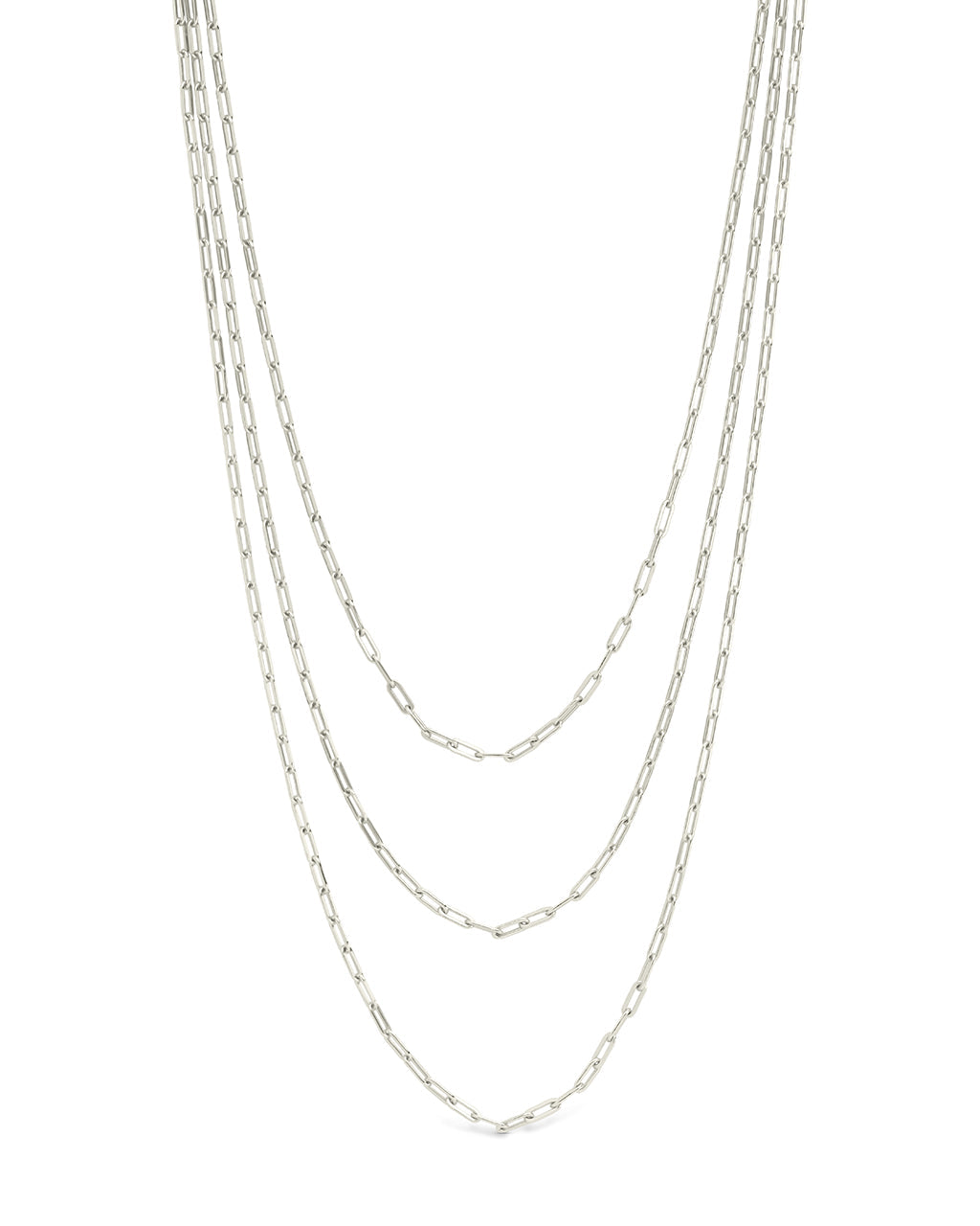 Sterling Silver Paperclip Chain Necklace