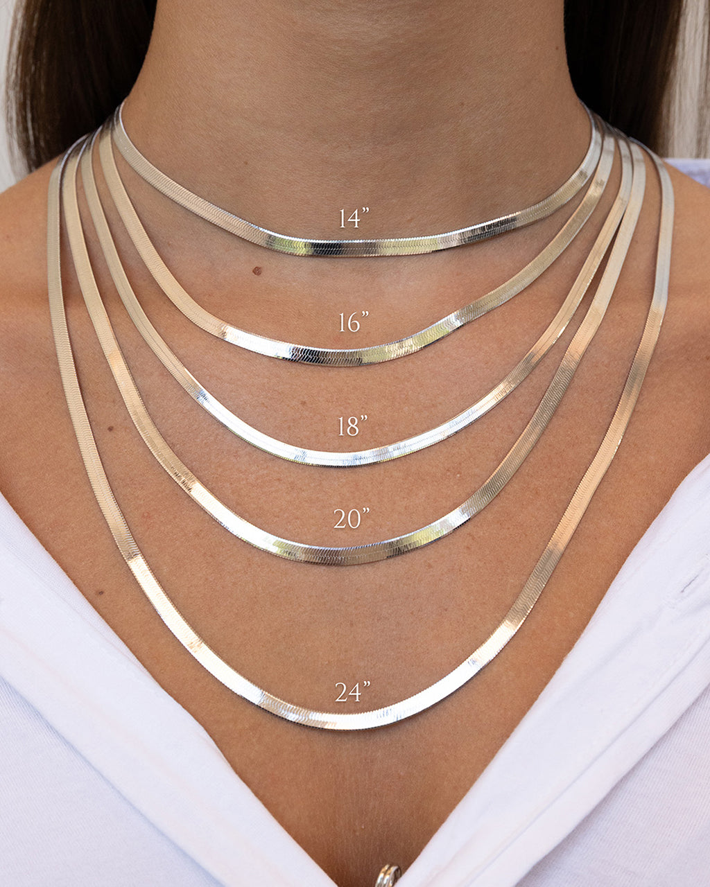 Sterling Silver Herringbone Chain