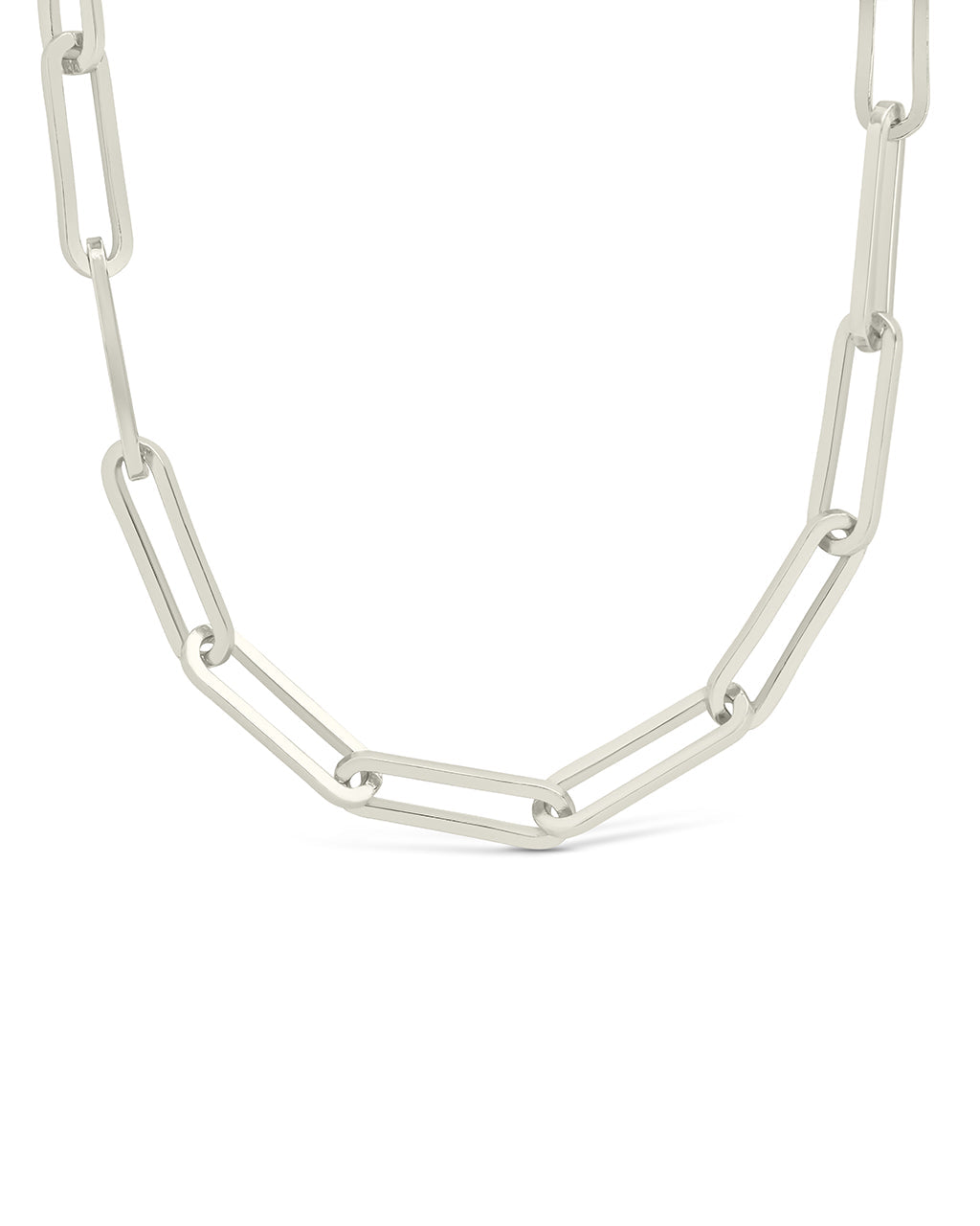 Sterling Silver Paperclip Chain Necklace