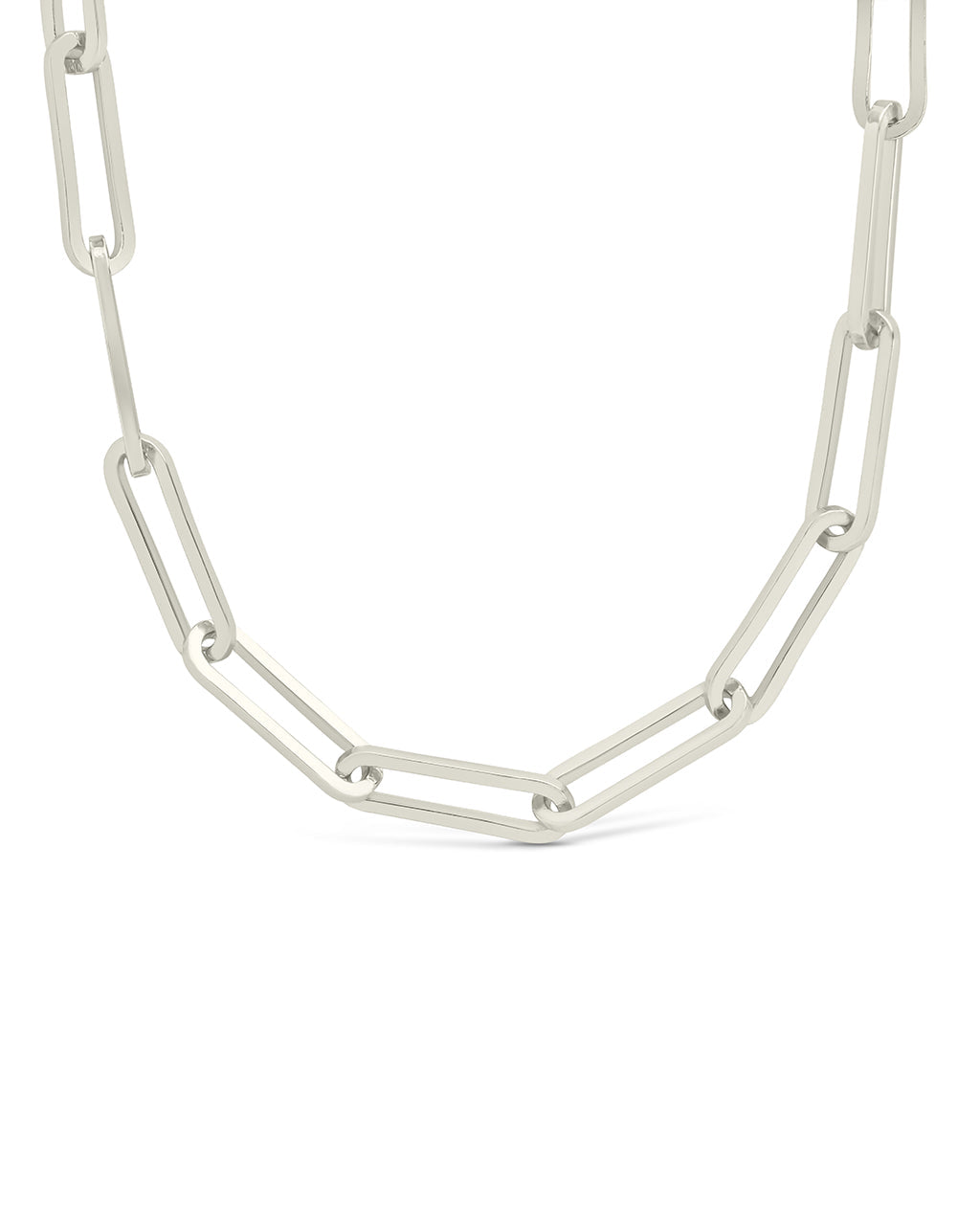 Sterling Silver Paperclip Chain Necklace