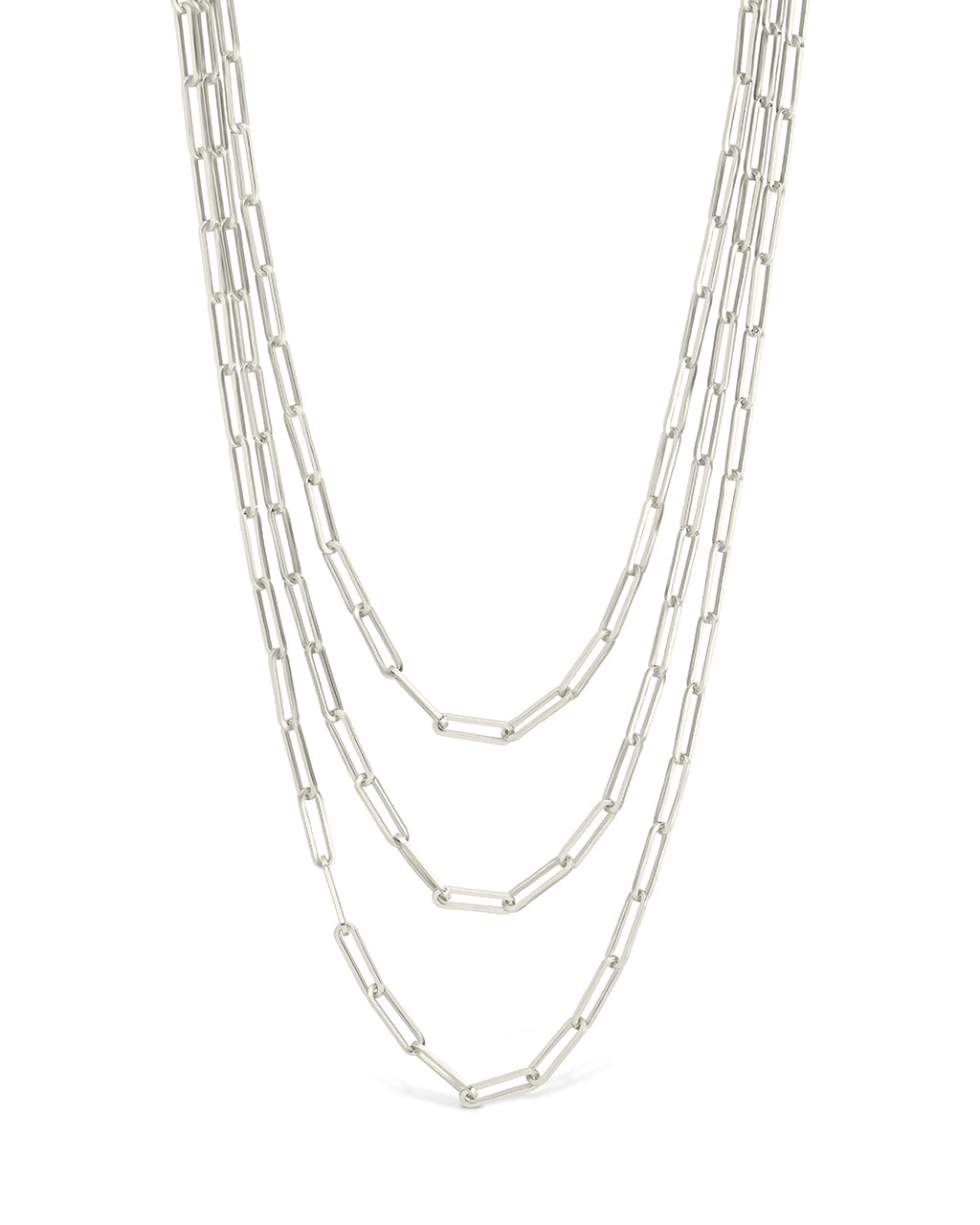 Sterling Silver Paperclip Chain Necklace