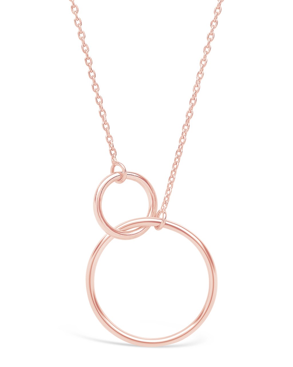 Sterling Silver Interlocking Open Circle Pendant