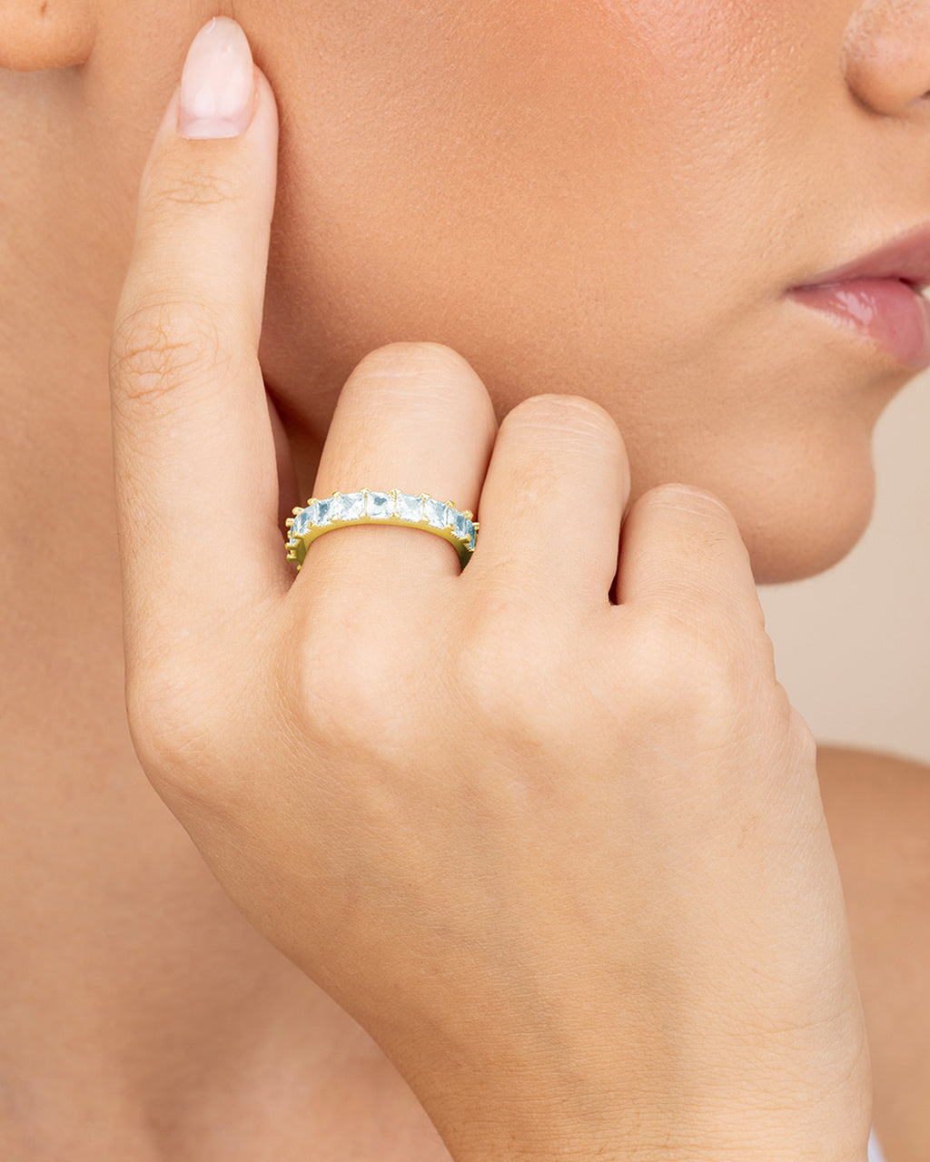 Kylie CZ Eternity Band Ring