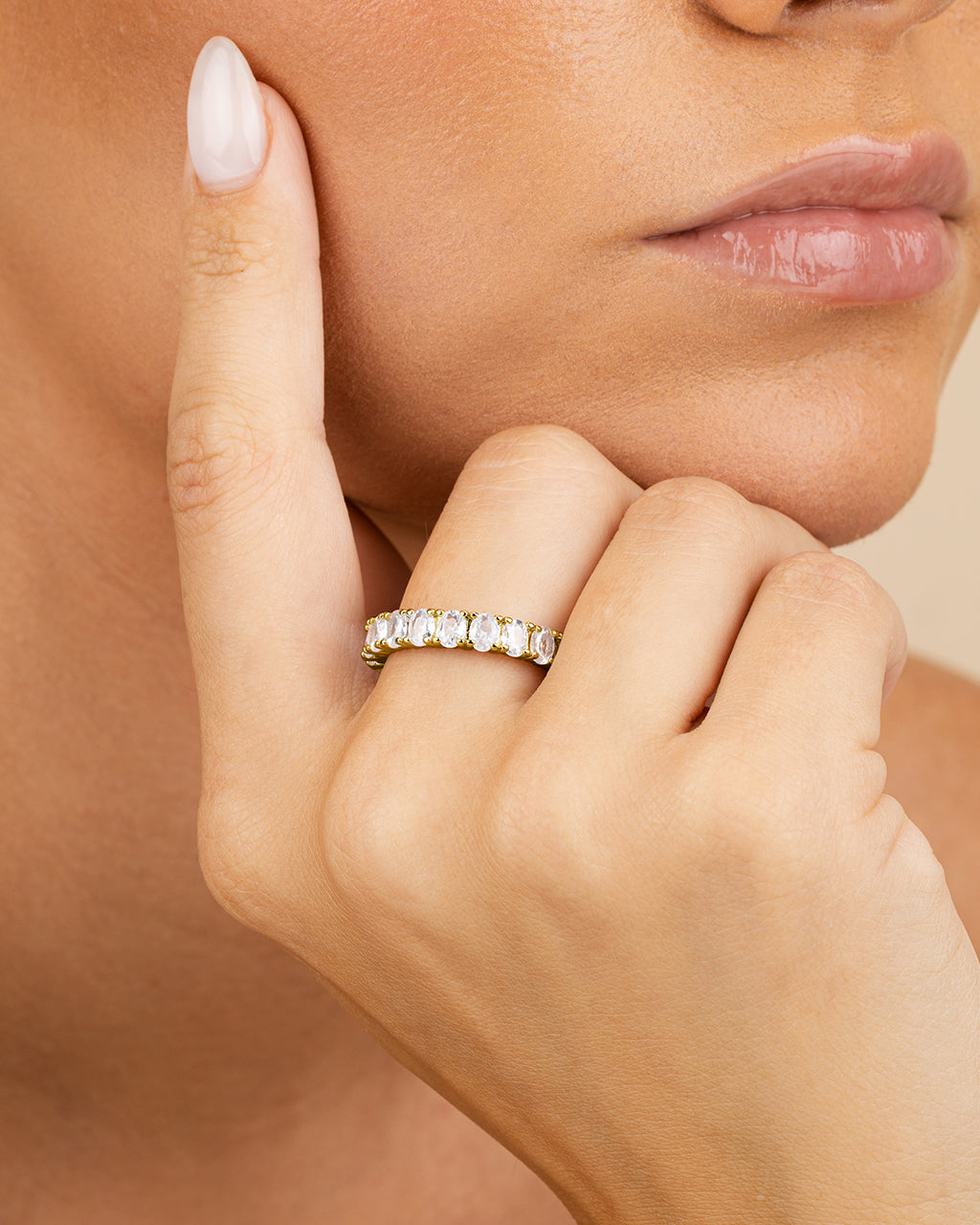 Kylie CZ Eternity Band Ring