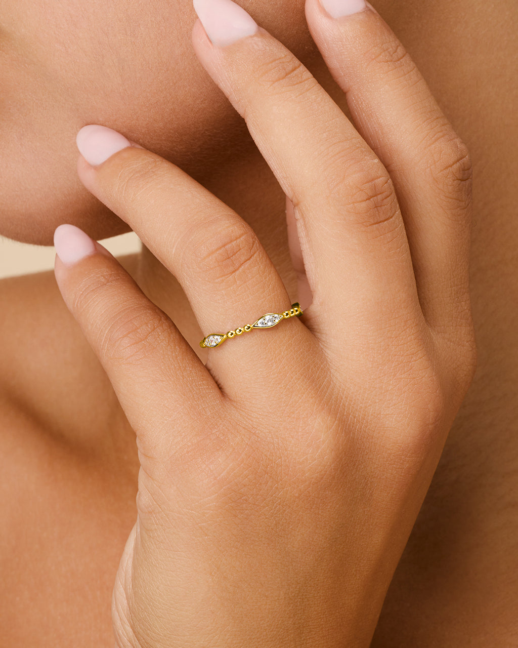 Sterling Silver Lydia CZ Bubble Ring