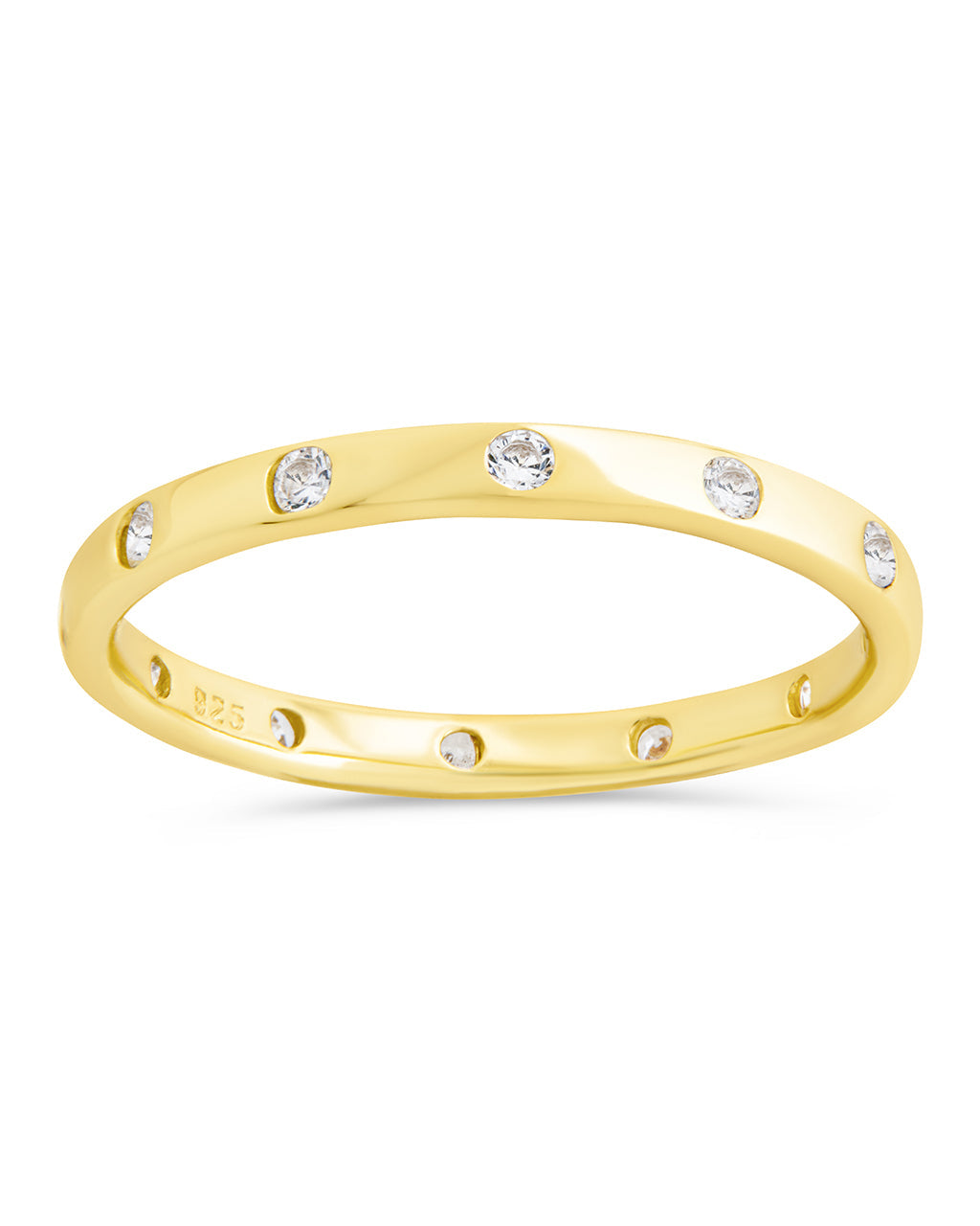 Sterling Silver Mindy CZ Studded Ring