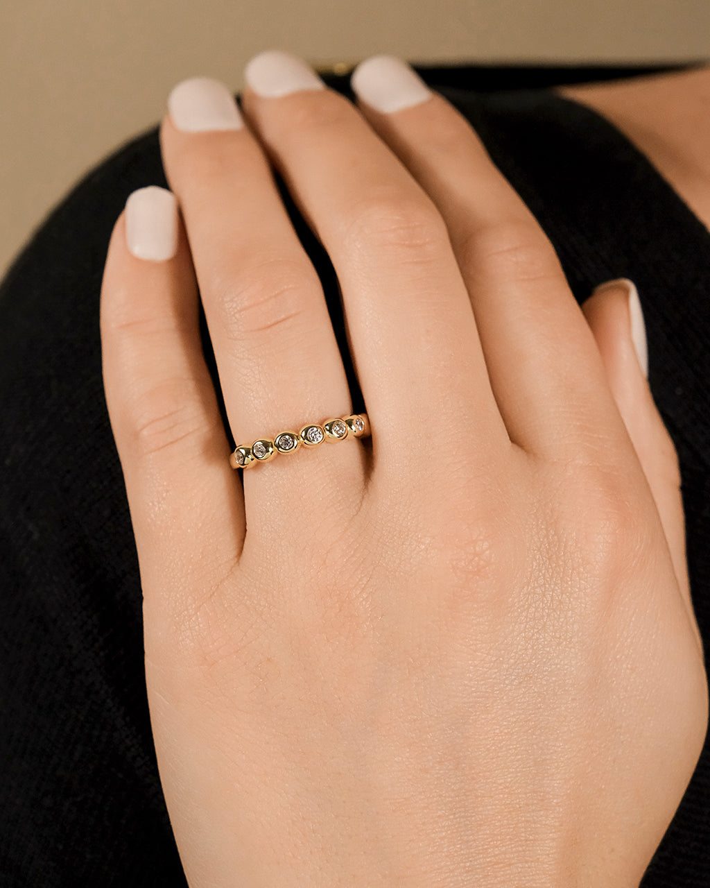 Sterling Silver Trisha CZ Bezel Ring