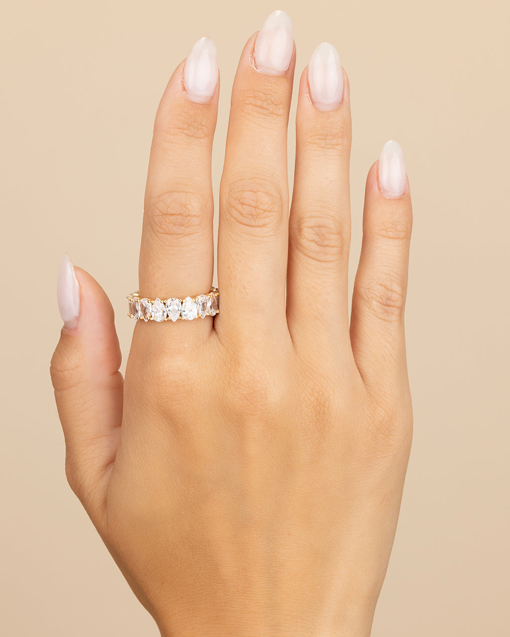 Sterling Silver Janis CZ Eternity Band Ring