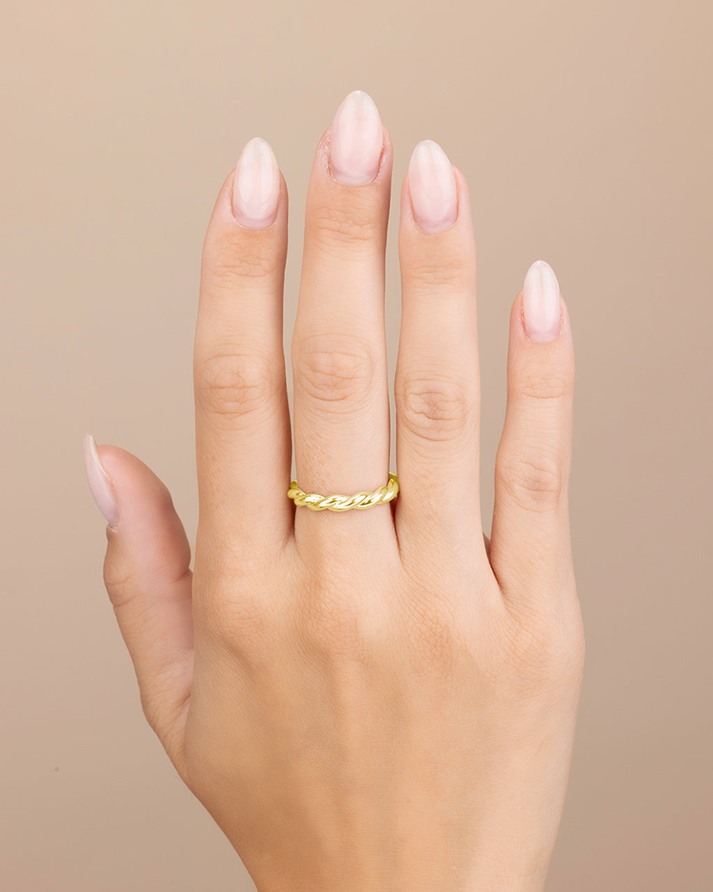 Sterling Silver Nixie Twist Band Ring