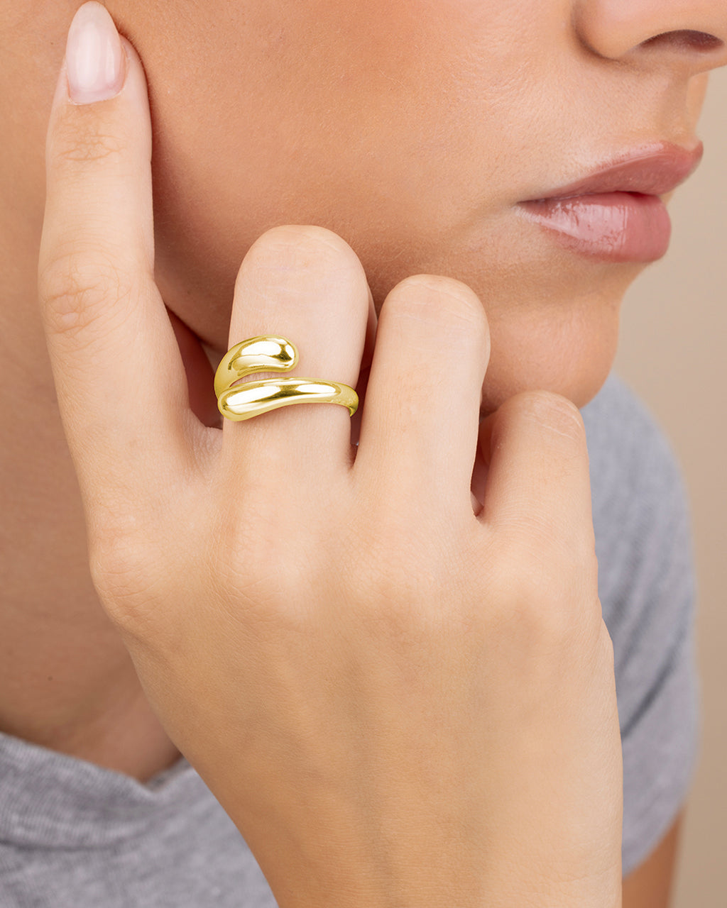 Sterling Silver Lauren Polished Open Ring